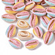 Perles de coquillage cauri naturelles imprimées(X-SSHEL-R047-01-A10)-1
