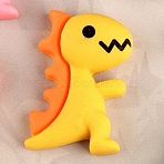 Dinosaur Opaque Flatback Resin Cabochons, for DIY Craft Making, Gold, 22x15mm(FIND-SX0001-300)