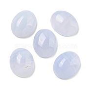 Natural Blue Lace Agate Cabochons, Oval, 10x8x4mm(G-I363-01A)