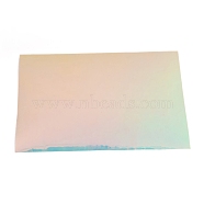 Transparent PVC Vinyl Sheets, Iridescent Magic Mirror Effect, Gold, 30.2x20.2x0.06cm(DIY-WH0163-09A-04)