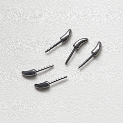 Brass Head Pins, for Ghost Witch Baroque Pearl Making, Cat Tail, Gunmetal, 3x4mm(BAPE-PW0001-03B-B)
