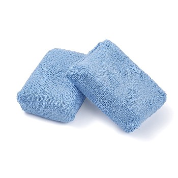 Cleaning Cloths Wash Towel, Rectangle, Light Sky Blue, 120x80x40mm