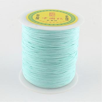 Nylon Thread, Pale Turquoise, 1mm, about 153.1 yards(140m)/roll