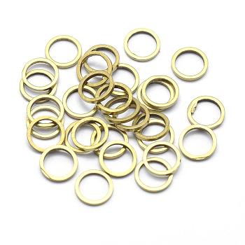 Brass Linking Rings, Ring, Lead Free & Cadmium Free & Nickel Free, Raw(Unplated), 8x1mm, Inner Diameter: 6mm