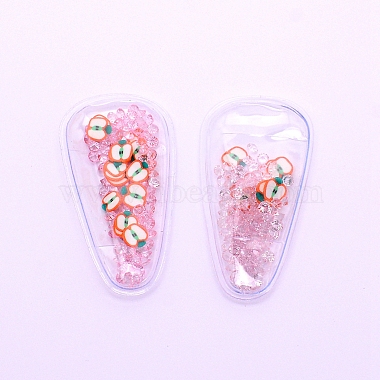 Pink Oval Resin Cabochons