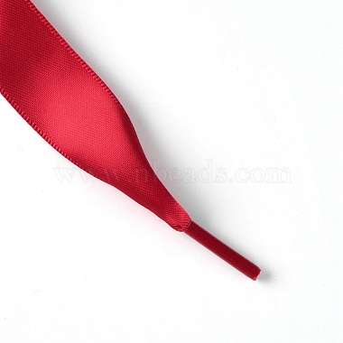Flat Smooth Polyester Satin Shoelaces(DIY-WH0265-05F)-2