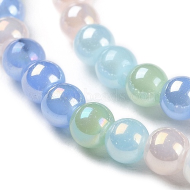 brins de perles de verre électrolytiques transparents(GLAA-P056-4mm-B02)-3