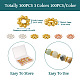 300Pcs 3 Colors Alloy Daisy Spacer Beads(PALLOY-CD0001-11)-5