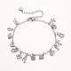 304 Stainless Steel Charms Anklets(AJEW-AN00106)-1