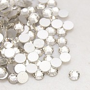 Glass Flat Back Rhinestone, Grade A, Back Plated, Faceted, Half Round, Crystal, 4.6~4.8mm, about 1440pcs/bag(RGLA-C002-SS20-001)