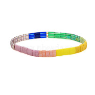 Rainbow Bohemian Style Original Design Fashion Tila Beaded Bracelet for Women.(RM1844-9)