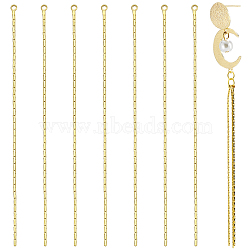 20Pcs Brass Coreana Chain Tassel Pendants, Nickel Free, Real 18K Gold Plated, 71x0.8x0.5mm, Hole: 1mm(KK-BBC0013-70)