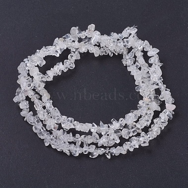 Quartz Crystal Chips Beads Strands(X-G-D283-3x5-2)-2