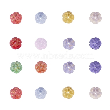 100Pcs 10 Colors Transparent Glass Beads(GLAA-CJ0001-46)-3