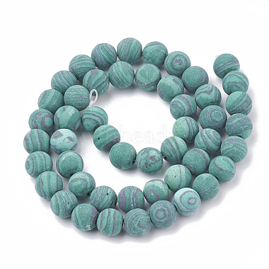 Synthetic Malachite Beads Strands(G-T106-199)-3