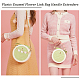 Pandahall Elite 6 extensores de correa para bolso con eslabones de flores esmaltados de plástico(FIND-PH0007-07)-6