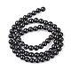 Chapelets de perles en pierre noire synthétique(X-GSR6mmC044)-3