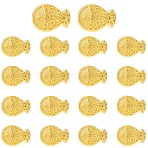 40Pcs Alloy Beads, Fish, Golden, 9x12x6mm, Hole: 2.5mm(FIND-YW0010-41G)