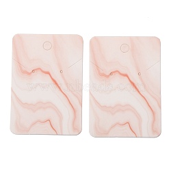 Paper Earring Display Cards, Rectangle with Marble Pattern, Red, 7.2x5.1x0.04cm, 100pcs/bag(CDIS-I002-B04)