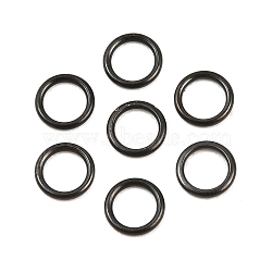 Ion Plating(IP) 304 Stainless Steel Closed Jump Rings, Round, Black, 22 Gauge, 4x0.6mm(STAS-G393-06B-08)