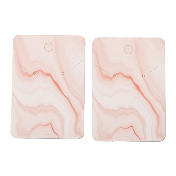 Paper Earring Display Cards, Rectangle with Marble Pattern, Red, 7.2x5.1x0.04cm, 100pcs/bag