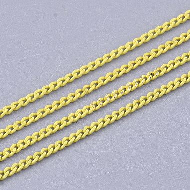 Yellow Brass Curb Chains Chain