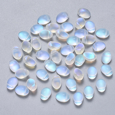 Clear AB Oval Glass Charms