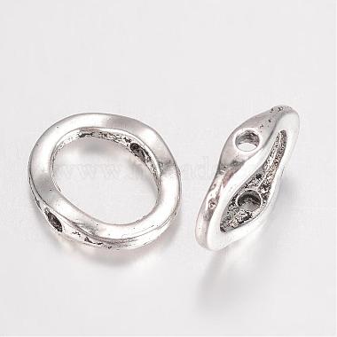 Antique Silver Donut Alloy Beads