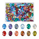 cheriswelry 120piezas 12 colores cabujones de diamantes de imitación de resina transparentes con parte posterior puntiaguda(KY-CW0001-01)-1