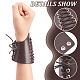 Adjustable PU Leather Cord Bracelet with Wax Cotton Cords(AJEW-WH0248-457A)-3