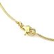 Brass Round Snake Chain Necklace for Women(MAK-YW0001-07)-2