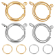 10Pcs 2 Colors 304 Stainless Steel Spring Ring Clasps(STAS-BBC0001-96)-1