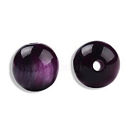 Resin Beads, Imitation Gemstone, Round, Purple, 12mm, Hole: 1.6~1.8mm(RESI-N034-15-M09)