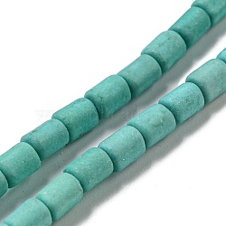 Dyed Synthetic Turquoise Beads Strands, Column, 4~4.5x3~3.5mm, Hole: 0.9mm, about 84pcs/strand, 14.76 inch(37.5cm)(G-G075-A02-01)