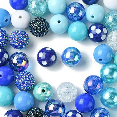 50Pcs Chunky Bubblegum Round Acrylic Beads(SACR-CJ0001-64)-8