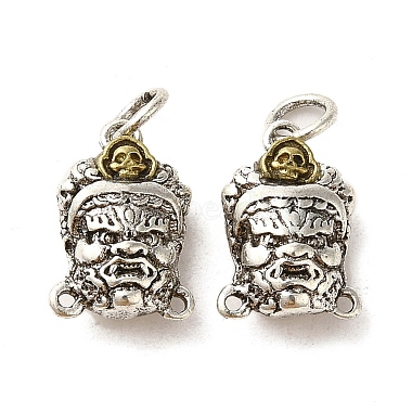 Antique Silver Human Brass Charms