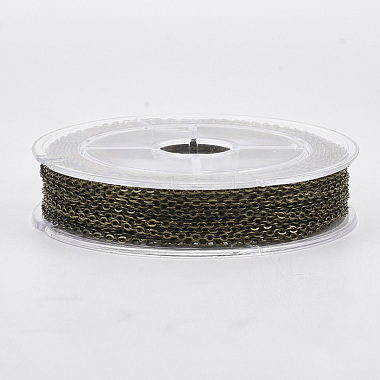 Chaînes de câbles en fer recouvert de laiton(CH-T002-05AB)-3