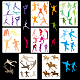 Thème sport animal de compagnie en plastique évider dessin peinture pochoirs modèles ensembles(DIY-WH0028-65)-1