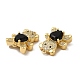 Rack Plating Brass Micro Pave Clear Cubic Zirconia Connector Charms(KK-C013-01G)-3