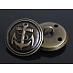 1-Hole Brass Shank Buttons(X-BUTT-WH0001-06-20mm)-1