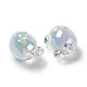 UV Plating Rainbow Iridescent Acrylic Beads(X1-OACR-H015-11)-3