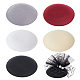 5Pcs 5 Colors EVA Cloth Teardrop Fascinator Hat Base for Millinery(AJEW-FG0003-19)-1