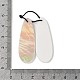 2Pcs Natural White Shell Pendants(SHEL-A005-02D)-3