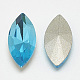 Pointed Back Glass Rhinestone Cabochons(RGLA-T083-7x15mm-12)-2