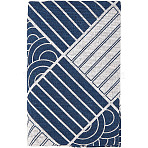 Cotton & Linen Book Covers, Notebook Wraps, Wave Pattern, Marine Blue, 160x110x6mm(DIY-WH0430-203D)