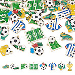 32Pcs 8 Styles Alloy Enamel Pendants, Golden, Mixed Shapes, 15.5~31x20~30x1~2mm, Hole: 1.7~1.8mm, 4pcs/style(ENAM-TA0003-82)