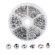 304 Stainless Steel Beads, Barrel, Stainless Steel Color, 120pcs/box(STAS-CJ0001-91)