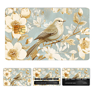 Plastic Waterproof Card Stickers, Self-adhesion Card Skin for Bank Card Decor, Rectangle, Bird, 140x190mm(STIC-WH0032-330)