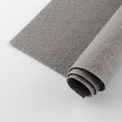 Non Woven Fabric Embroidery Needle Felt for DIY Crafts, Square, Gray, 298~300x298~300x1mm, about 50pcs/bag(DIY-Q007-08)