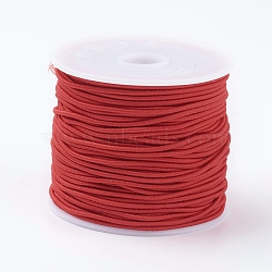 Elastic Cords, Stretchy String, for Bracelets, Necklaces, Jewelry Making, Red, 1mm, about 19.68~21.87 yards(18~20m)/roll(EC-G008-1mm-01)